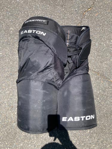 Black Used Senior Large Easton SYNERGY EQ30 Hockey Pants