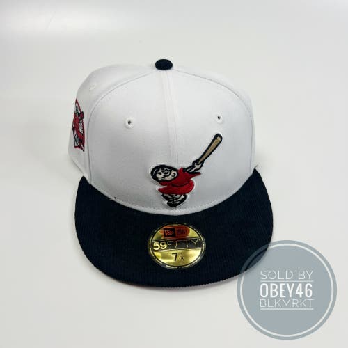 New Era 59Fifty San Diego Padres Fitted Hat Swinging Friar Red Black Corduroy Bill