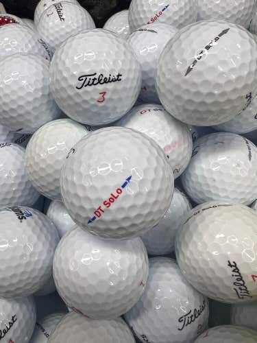 Titleist DT Solo      12 White Premium AAA Used Golf Balls