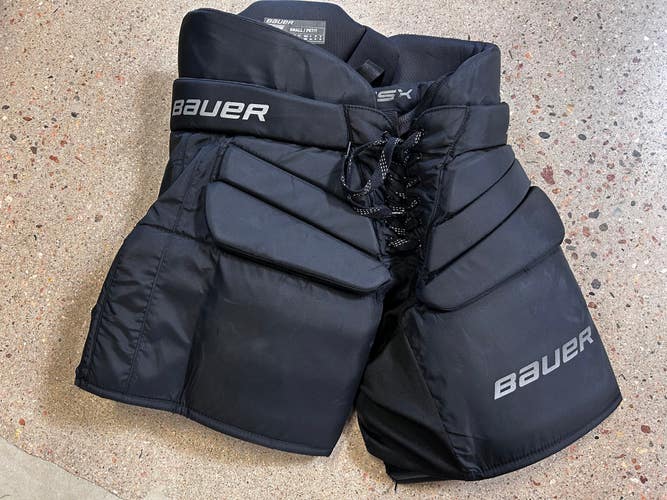 Black Used Senior Small Bauer GSX Hockey Goalie Pants