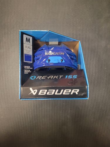 New Senior Medium Bauer Re-Akt 155 Royal Blue Helmet