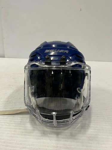 Used Bauer Re-akt 95 With Concept Full Sheild Md Hockey Helmets