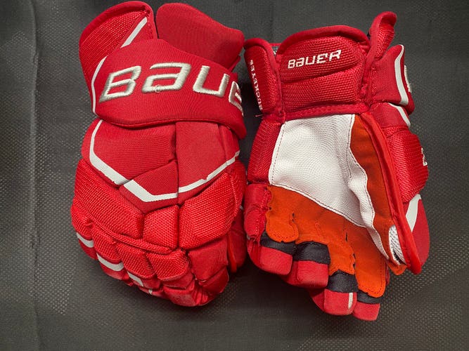 Pro Stock OSU Return 14” Bauer 2S Pro Ice Hockey Gloves Custom Palms