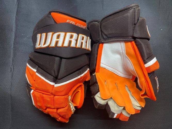 Pro Stock BGSU Return 14” Warrior Alpha LX Pro Ice Hockey Gloves Custom Palms