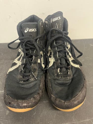 Used ASICS Matflex Wrestling Shoes 9 1/2 Black A2-1