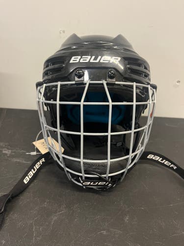 Used Bauer Prodigy Helmet, Black, 6-6 5/8