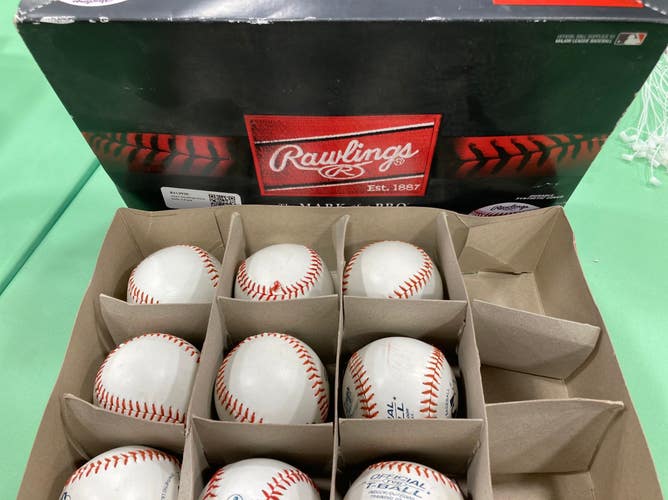 Used Rawlings Baseballs 9 Pack Safety Baseballs