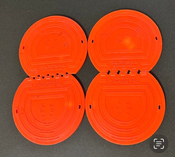 Top Shelf Targets Sniper Magnetic Shooting targets 4 pack-Orange