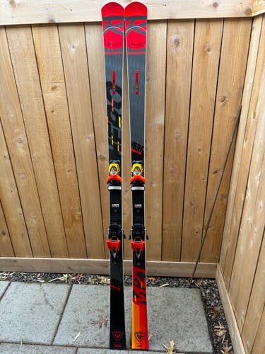 Used 2022 Unisex Rossignol 183 cm Racing Hero Master Skis With Bindings Max Din 15