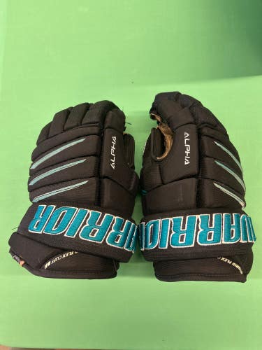 Black Used Senior Warrior Alpha Pro Gloves 14"