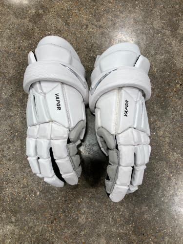 White New Nike Vapor Lacrosse Gloves 13"