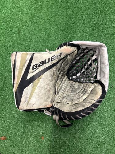 Used Senior Bauer Hyperlite Goalie Glove | Pro Stock | Muskegon Lumberjacks