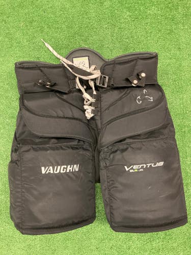 Black Used Junior XL Vaughn Ventus SLR Jr Hockey Goalie Pants