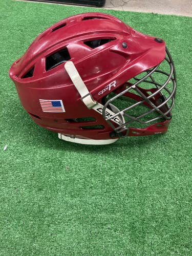 Red Used Adult Goalie Cascade CPX-R Helmet