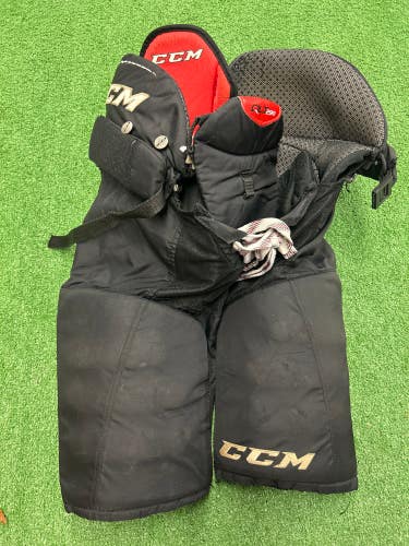 Black Used Junior XL CCM QLT 290 Hockey Pants