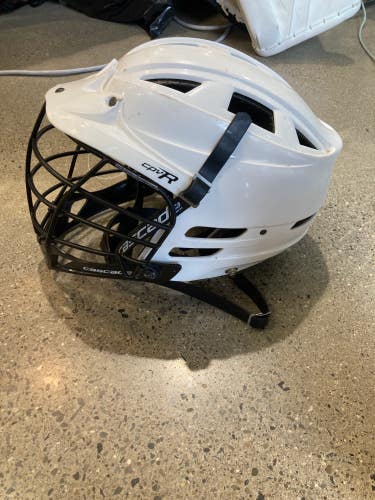 White Used Adult Cascade CPV-R Helmet (M/L)