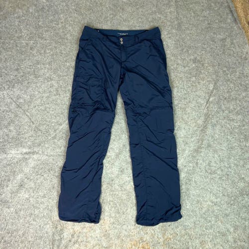 Columbia Womens Pants 10 Short Navy PFG Nylon Convertible Fishing Hiking Gorp
