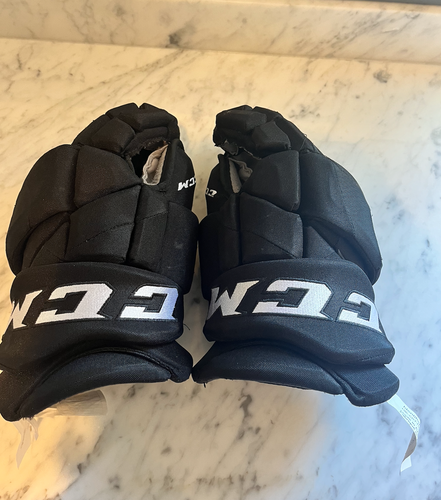 Used CCM Pro Model Gloves 14" Pro Stock