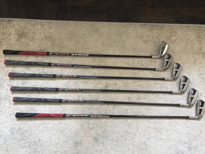 Used Men's TaylorMade M6 Right Handed Iron Set Regular Flex 6 Pieces Graphite Shaft