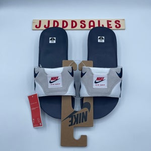 Nike Air Max 1 Slides Obsidian Red White Beach Pool DH0295-104 Men’s Size 7 NWT