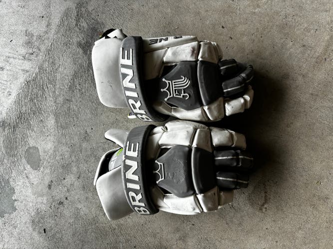 Used Brine King Lacrosse Gloves Large