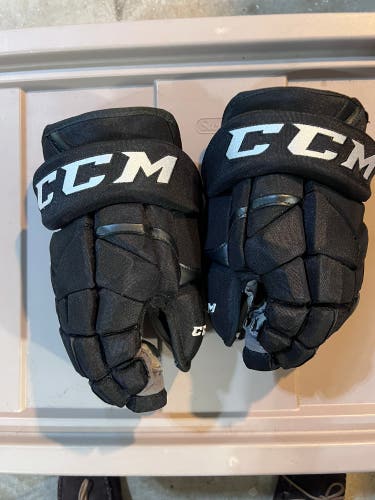 Black CCM HG12 Pro Stock Hockey Gloves 13”
