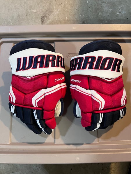 Red White Blue Warrior Covert QRE Gloves 13” Pro Stock Gloves