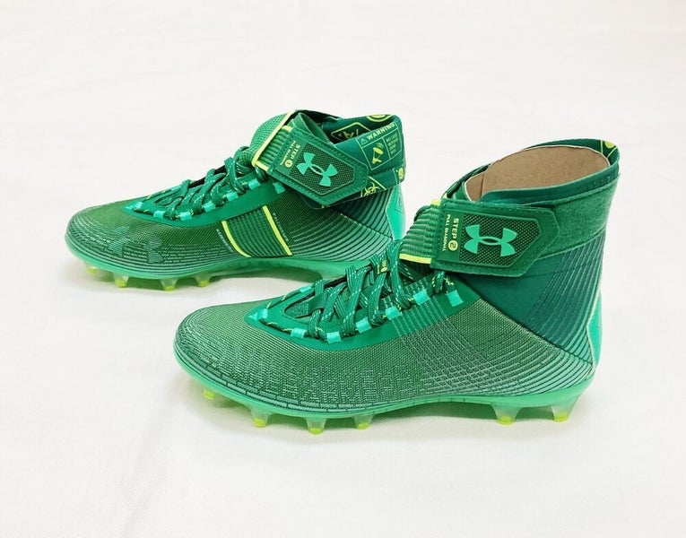 Under Armour Highlight MC Football Cleats Men's US Shoe SZ 9.5 Green 3023716