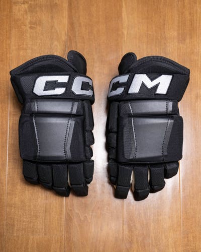 NHL Pro Stock CCM HG97XP 4-Roll Hockey Gloves 14" - Anaheim Ducks