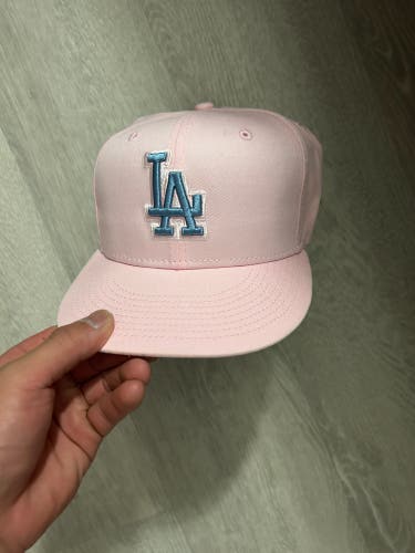 Pink New 7 1/2 New Era Hat