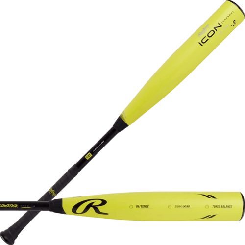 New Rawlings Icon Glowstick Bb24 High School Bat 32" -3 Drop