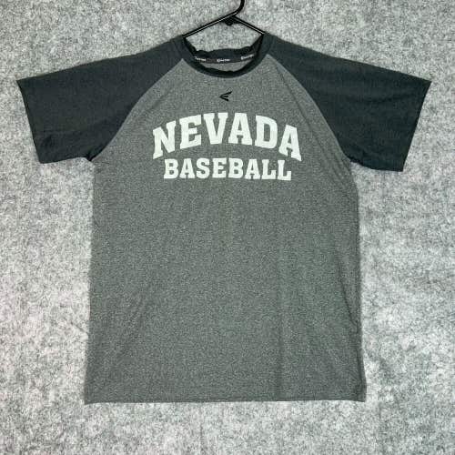 Nevada Wolf Pack Mens Shirt Small Gray Tee T Easton Performance NCAA Baseball