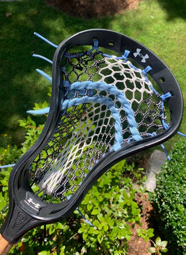 Under Armour Nexgen Custom pro strung Beginner Lacrosse head Black Blue