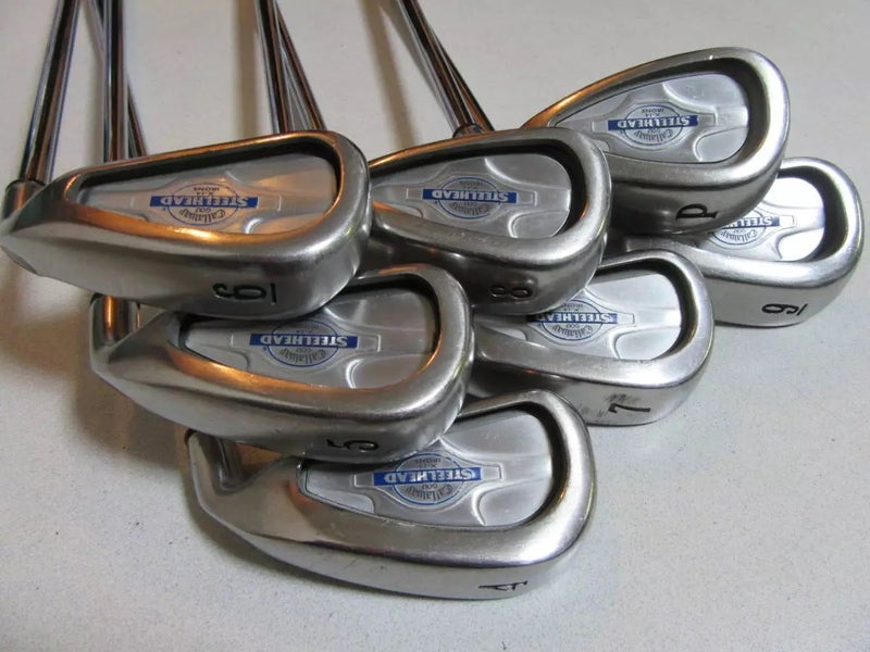 Callaway Steelhead X-14 4-PW Iron Set Stiff Steel Shafts Right Hand