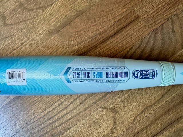 BRAND NEW LIMITED EDITION 2024 Easton Hype Fire USSSA Certified Bat (-5) Composite 31/26