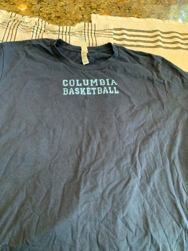 Columbia basketball navy blue shirt