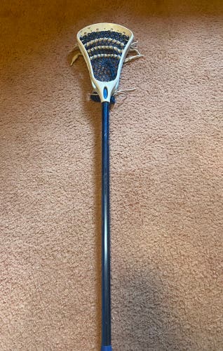 Warrior Outlaw Alloy 6000 Complete Lacrosse Stick Head & Shaft Blue Used