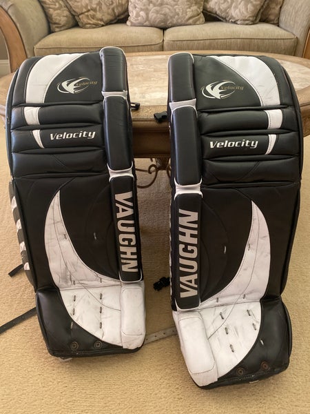 Used 36" Vaughn Velocity 7000 Goalie Leg Pads