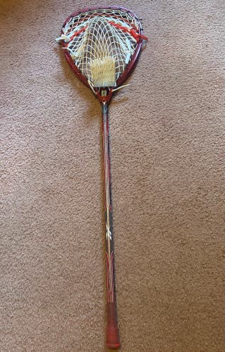 STX Lacrosse Red Eclipse Complete Goalie Stick w/ Reebok Carbon-Fuse Shaft Used