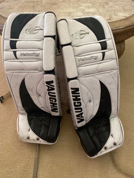 Used 36" Vaughn Velocity 7000 Goalie Leg Pads