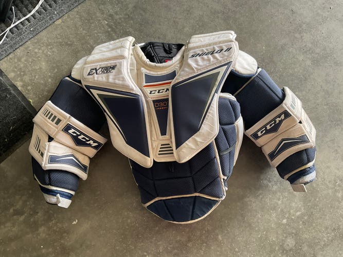 Used  CCM Pro Stock Extreme Flex Shield II Goalie Chest Protector
