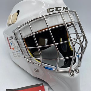 NEW CCM Axis Goal Mask, Pro Stock, White, Medium