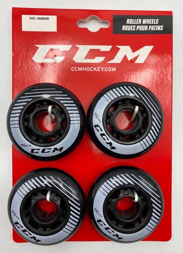 NEW CCM Outdoor Inline Wheels, 76mm, 4-Pack