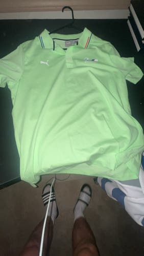 Green Used Men's Puma Shirt