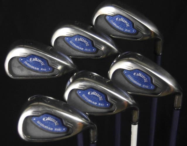CALLAWAY X-16 IRON SET 4 5 6 7 8 9 FLEX:LADIES LENGTH: (5)-38 IN RIGHT HANDED