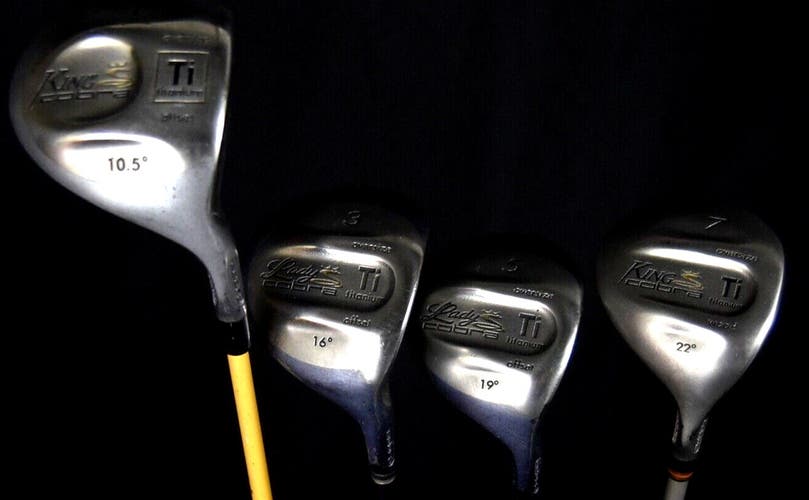 COBRA Ti SET LOT:10.5 16 19 22 LENGTH:  D-46IN 3-42.5IN 5-42IN 7-41.5IN NEW GRIP