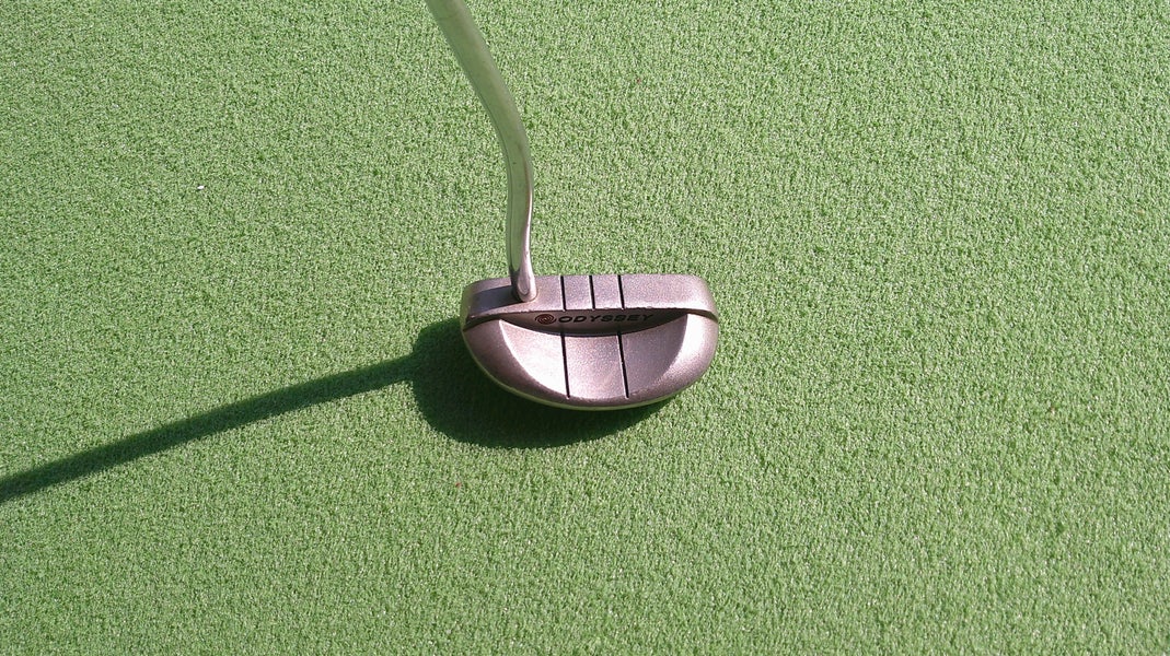 Silver Used Men's Odyssey Mallet Dual Force Rossie II Right Handed Putter Uniflex 35"