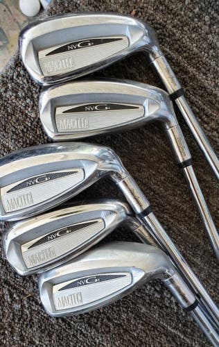 SET 5 MACGREGOR MACTEC NVG2 CAVITY BACK IRONS REG FLEX STEEL EXCELL 6-PW