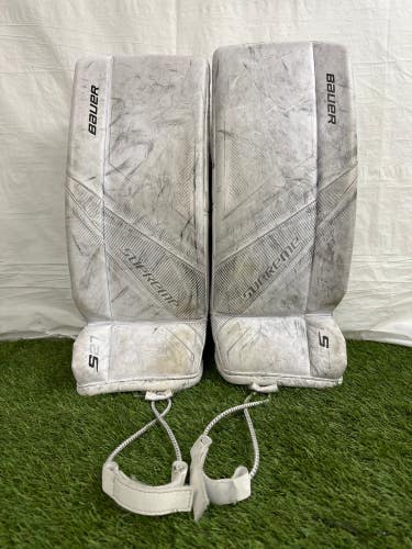 Used Junior XS Bauer S27 Goalie Leg Pads