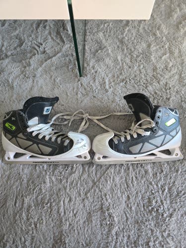 Used Senior Reebok 3K Hockey Goalie Skates Regular Width 11.5